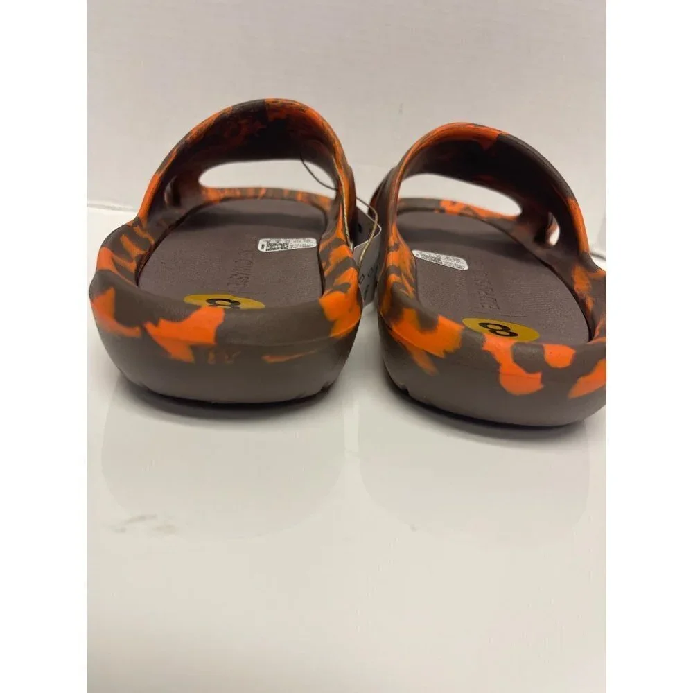 NEW! Adidas Adicane Men's Slide Sandal Size 8 Orange Brown